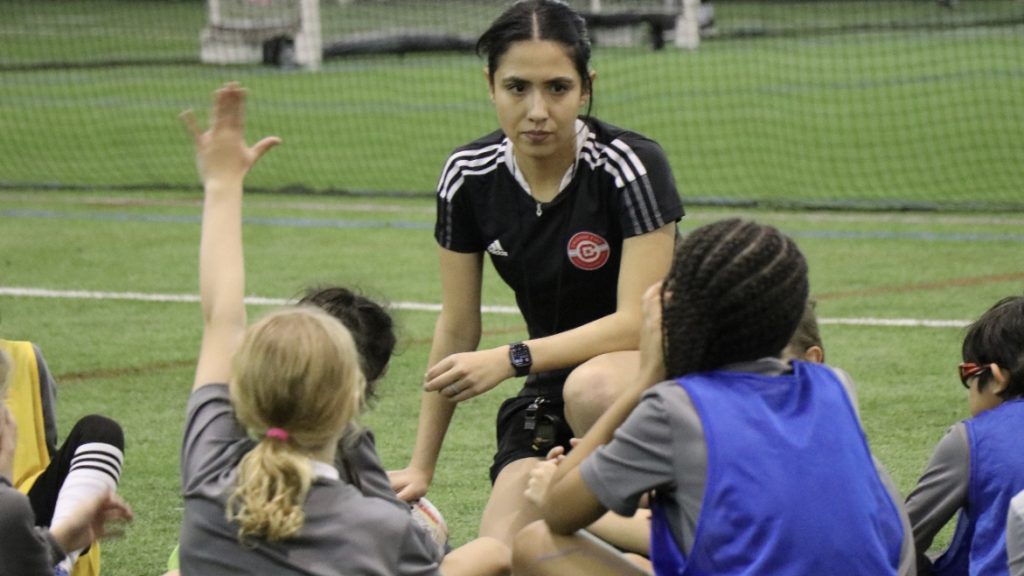 Chicago Fire Youth Soccer Club Coach Christina Murillo sets the role model for young players